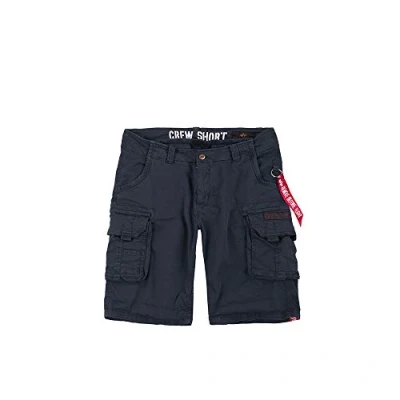 Imagen de Alpha Industries Pantalones Cortos Crew para Hombre Rep.Blue