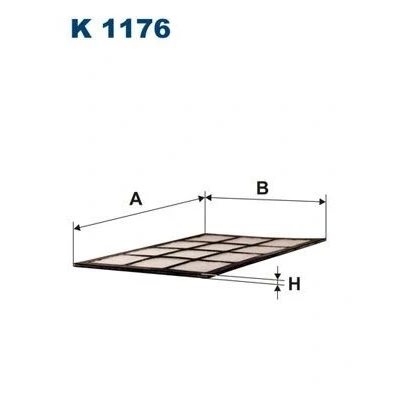 Imagen de FILTRON K 1176 Filtro de habitáculo partículas 240 170 3,5