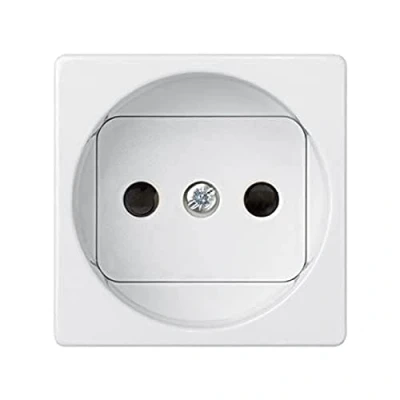 Imagen de Simon 27431 65 base enchufe bipolar ancho s 27 blanco nieve Ref. 6552765055
