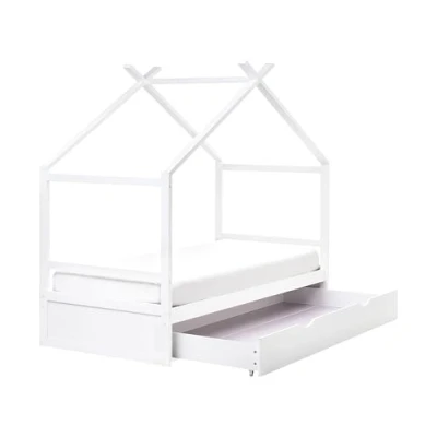 Imagen de Beliani cama infantil madera de pino orgeval 99x206
