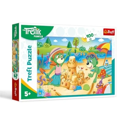 Imagen de Trefl The Family, El día de los Treflik 100 Piezas Puzle Colores con Personajes la Serie Infantil, Entretenimiento Creativo, Juego para niños a Partir 5 años, Multicolor (16470)