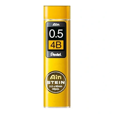 Imagen de Pentel Minas Ain Stein 0,5mm 4B Pack de 12