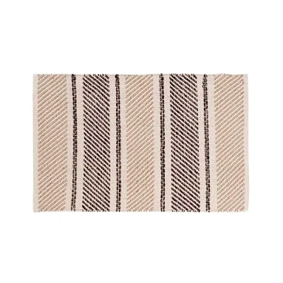 Imagen de Douceur d&#039;Intérieur Silves Alfombra, Rectangular, 60 x 90 cm, Negra, algodón/poliéster de fantasía e Hilos Metalizados