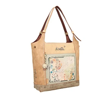 Imagen de Anekke Bolso Grande de Mujer Hombro Polipiel con 2 Asas Amazonia Accesorios y Complementos Medidas 32 x 33 12 cm