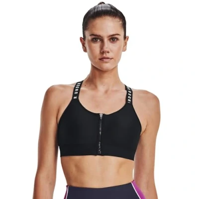 Imagen de Under Armour Infinity HIGH BRA ZIP Sujetadores deportivos con sujeción alta, Mujer, Talla: XS, Black/white