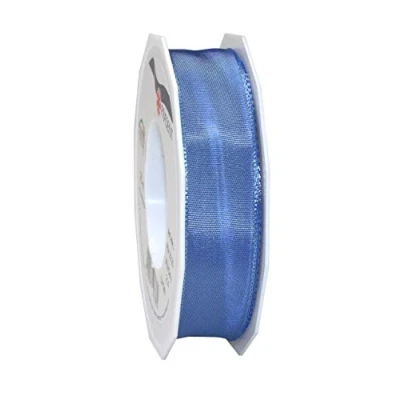 Imagen de Präsent LYON Cinta de tafetán con alambre, x, color azul, Azure, 25 mm m