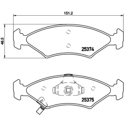 Imagen de BREMBO P 30 062 Juego de pastillas freno PRIME LINE Ring con avisador acústico desgaste sin accesorios KIA: Sportage I