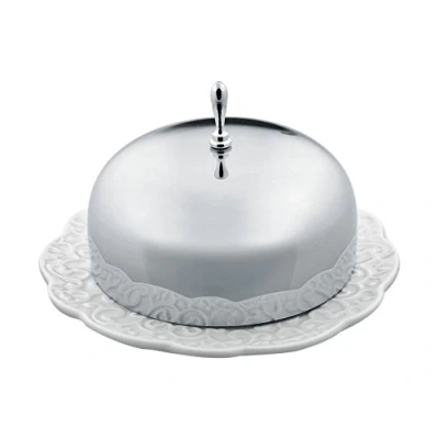 Imagen de Alessi MW16 Mantequera Vestida, Porcelana, Color Blanco