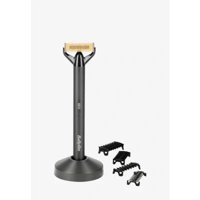 Imagen de Afeitadora corporal BaByliss X BLADE Super X, 4 Peines Guía (1 mm, 2 3 mm y 5 mm), 45 min Autonomía, IPX7, Metal Black