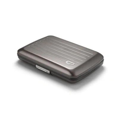 Imagen de OGON Cartera de Aluminio Smart Case V2 Fácil Almacenamiento Tarjetero Protección RFID Capacidad 10 Tarjetas y Billetes