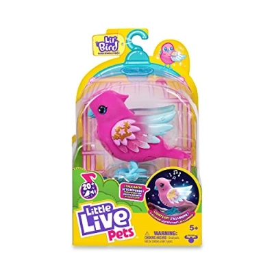 Imagen de Little live pets pájaros parlanchines skyler rosa