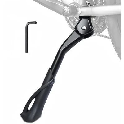 Imagen de Frogetu Pata de Cabra Bicicleta,Caballete Bicicleta Altura Ajustable 24 29 Pulgadas, Aleación Aluminio Engrosado,Pata para Antideslizante