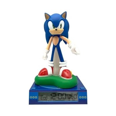 Imagen de Kids Licensing LAMPARA 3D CON DESPERTADOR Y FECHA SONIC (4x1)