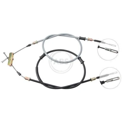 Imagen de A.B.S. K11305 Cable de Freno Mano 1365, 1498 Discos para dirección izquierda/derecha OPEL: Vectra A Berlina