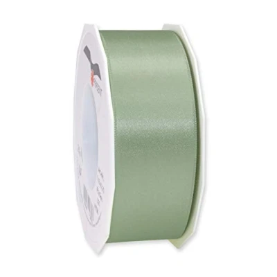 Imagen de C.E. Pattberg Cinta de satén Satinada, Antiguo, 40 mm 25 m, Verde Viejo