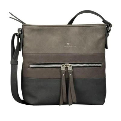 Imagen de TOM TAILOR Ellen, Bolso Bandolera Mujeres, Gris Mixto, 25,5 x 5,5 23,5
