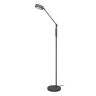 Imagen de Trio, Lámpara de pie, Franklin incl. 1 x LED,SMD,6,5 Watt,2700+3200+4000K,650 Lm. Metal, Negro, Cuerpo: Antracita A:23,0cm, A:133,0cm, P:41,0cm Regulador con sensor,Función memoria,IP20