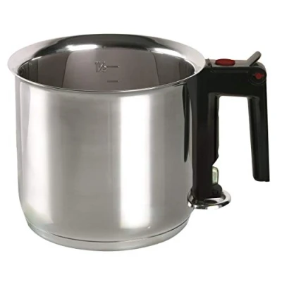 Imagen de M+K by ELO 99414 Jarra para Calentar Leche (14 cm), Color Plateado