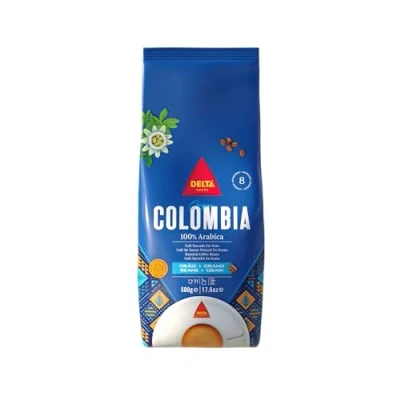 Imagen de Delta Cafés Origen Colombia Café en Grano Notas Suaves y Aterciopeladas con Leves Matices Cítricos 500 g
