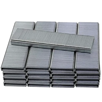 Imagen de AERZETIX C58773 Juego de 2500 grapas corona estrecha 25x5.7x1mm para grapadora clavadora neumática GA18 accesorio grapado tapicería muebles carpintería madera en acero