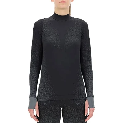 Imagen de UYN Running EXCELERATION Long SL.Turtle Neck T Shirt, Women&#039;s, Nube Negra, XS