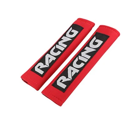 Imagen de LAS 28208 Racing Almohadilla para cinturón de Seguridad, Color Rojo