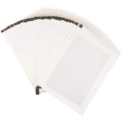 Imagen de Amazon Basics Hojas para lubricar y afilar trituradoras, Microcorte Pack de 24, blanco