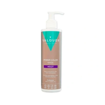 Imagen de Valquer Profesional Válquer Professional Mascarilla Power color cabellos teñidos. Vegano y sin sulfatos (Violeta). Potenciador pelo 275 ml