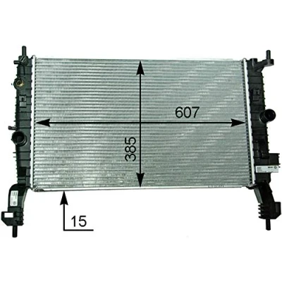 Imagen de MAHLE ORIGINAL CR 2120 000P Radiador, refrigeración del motor 607 385 15 Aletas soldadas OPEL: Meriva A