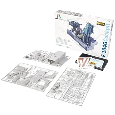 Imagen de Italeri 1:12 F 104G Cockpit, réplica Fiel, modelismo, Manualidades, aficiones, Pegar, Kit de Montaje plástico, Color Transparente, pequeño (IT2991)
