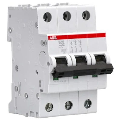 Imagen de ABB S203 C32 Instalación de fusible para caja fusibles (32A)