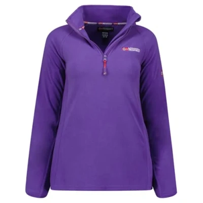 Imagen de Geographical Norway Tug Lady Hz Chaqueta Forro Polar Mujer Cremallera Otoño Invierno Primavera Ciente Suéter Mujeres De Manga Larga Piel Suave Aire Libre (Violeta XL)