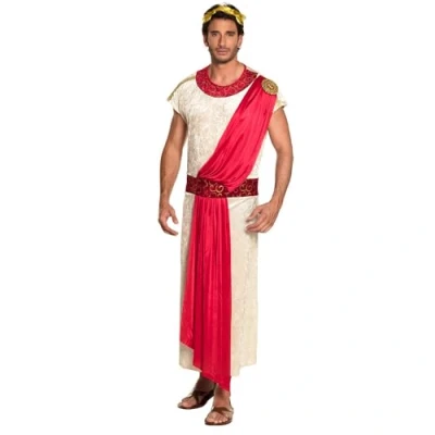 Imagen de Boland Disfraz de Nerón para adulto, tocado y toga con chal, disfraz, emperador romano, dios griego, carnaval, fiesta temática