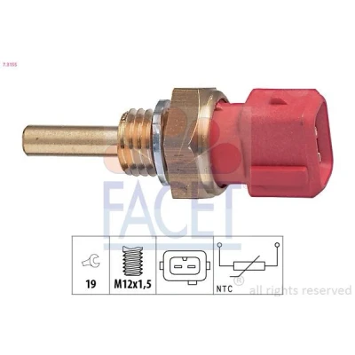 Imagen de FACET 7.3155 Sensor, temperatura del refrigerante Made in Italy OE Equivalent NISSAN: TERRANO 2, Patrol GR 4 SUV