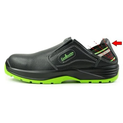 Imagen de EuroRoutier Hybrid Nappa Black Vera Piel, Chancla, Zuecos De Seguridad Certificadas S1P SRC (Numeric_40)