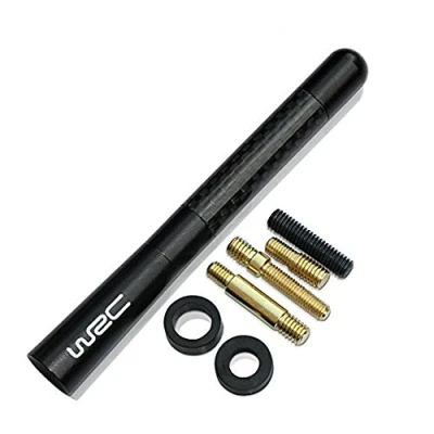 Imagen de OxoxO Antena de 4,7 Pulgadas Fibra Carbono para Coche Am/FM Radio WRC Ford F150 F250 F350 E150 Mustang Escape Explorer Focus Ranger Raptor Truck Transit Todos los Modelos