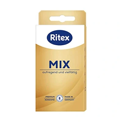 Imagen de Ritex Surtido de preservativos mixtos, emocionantes y variados, 8 unidades, fabricado en Alemania