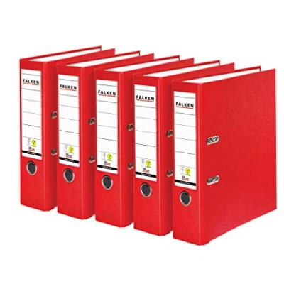 Imagen de Falken Carpeta de polipropileno colores, 3 y 5 unidades, color rojo unidades ancho