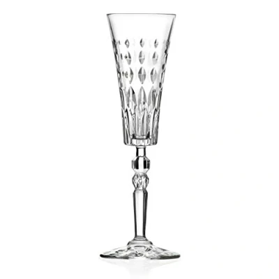 Imagen de RCR Crystal 6 pieza Marilyn Champagne flautas Set moderna del vidrio de corte para Copas 169ml
