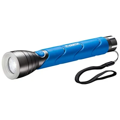 Imagen de Varta 3X C (Verde) Linterna LED 5 W, IPX4, 3 Pilas Incluidas, Azul