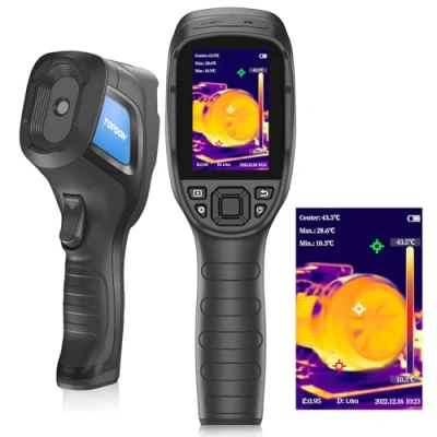 Imagen de TOPDON TC004 Lite Cámara Térmica, Resolución IR de 240x180 Camara Termografica, 20℃ a +550℃, 15 Horas Duración Batería, 25 Hz Frecuencia Actualización, Zoom 1X/2X/4X