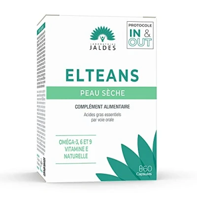 Imagen de ELTEANS CAPSULAS caja de 60 cápsulas Confort para pieles secas a muy Proporciona una combinación equilibrada ácidos grasos esenciales Omega 3, 6 y 9 LABORATOIRE JALDES