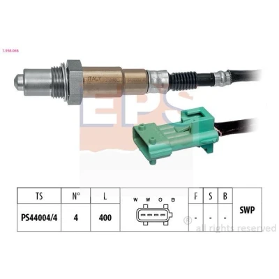 Imagen de EPS 1.998.068 Sonda lambda Made in Italy OE Equivalent térmico, plana, Rosca engrasada PEUGEOT: 206 Hatchback, 207 SW