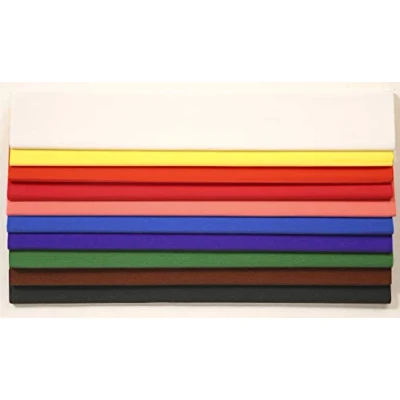Imagen de Clairefontaine Ref 903099C papel crepé de calidad superior (paquete 10 hojas) 2 hojas 0,5 m, 40% crepes, 32 g/m², plegado Colores surtidos