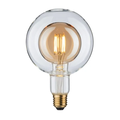 Imagen de Paulmann 28765 Lámpara LED Inner Shape G125 Globe 4 W, regulable, fuente de luz, oro, luz eficiente, blanco cálido 2700 K E27