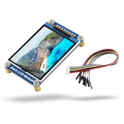 Imagen de LUCKFOX 2 Inch 262K Color LCD Display Module, Waveshare 240(V) x 320(H) RGB Resolution IPS Screen, 3.3V/5V, SPI Interface, Compatible with Raspberry Pi/Jetson Nano/VisionFive2/STM32