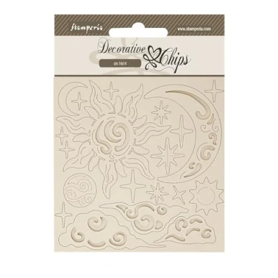 Imagen de Stamperia SCB251 Fichas decorativas (14 x 14 0,1 cm), color marrón