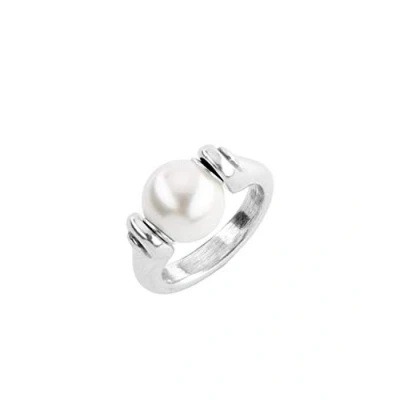 Imagen de UNO de 50 Anillo bañado en plata ley con perla