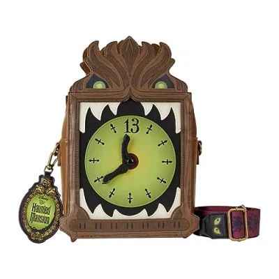 Imagen de Loungefly Disney Haunted Mansion Bolso cruzado con reloj, Marrón, Talla única