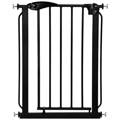 Imagen de ib style® Berrin ¡ Ganador del Premio ! Protección de la Puerta 58 66 cm Sin perforar Cierre automático 90 Stop Operación con una Sola Mano Negro + 2X Adaptador Y